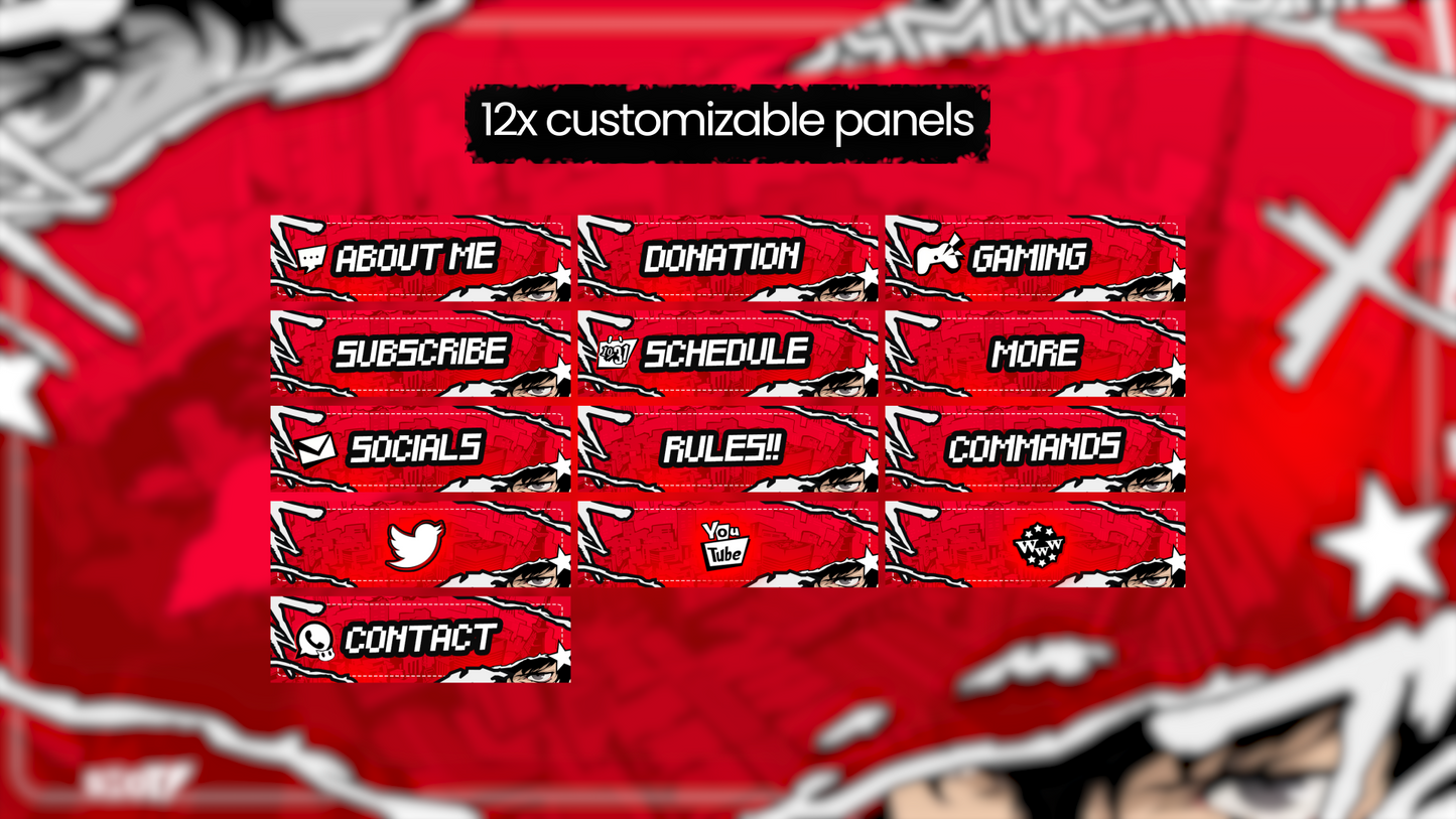 PERSONA 5 Anime Animated Stream Pack