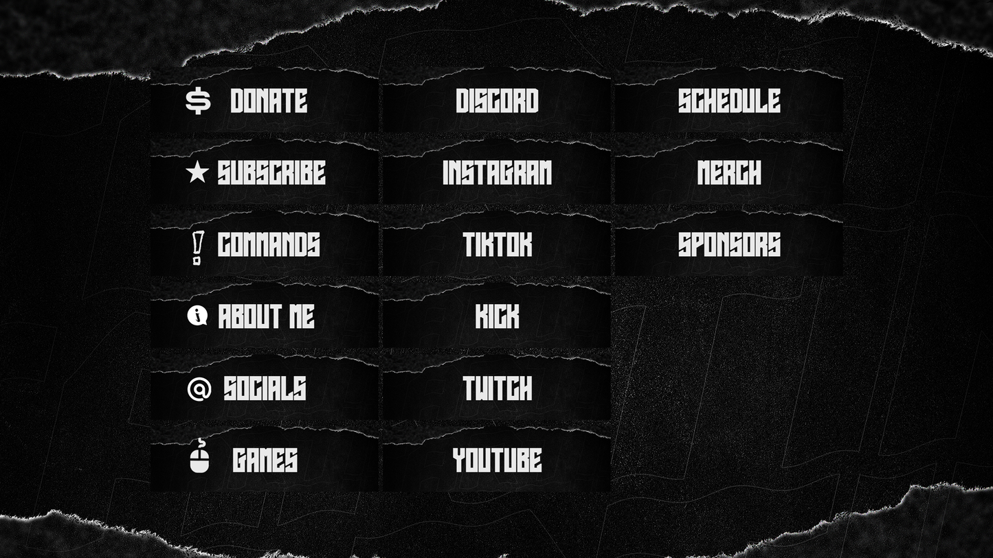 CRIMSON RIPPED: Animated Stream Pack | OBS