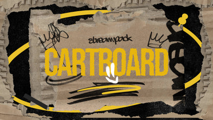 CARTBOARD: Graffiti Stream Overlay Pack | OBS