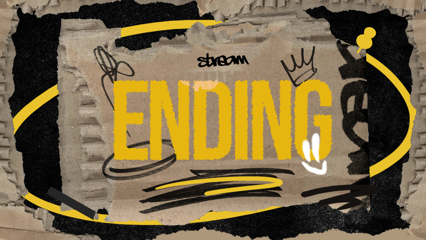 CARTBOARD: Graffiti Stream Overlay Pack | OBS