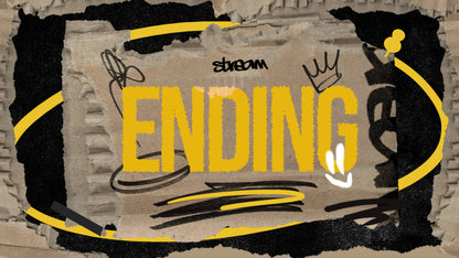 CARTBOARD: Graffiti Stream Overlay Pack | OBS