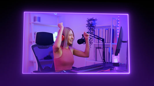 Glowing Neon Webcam Overlay