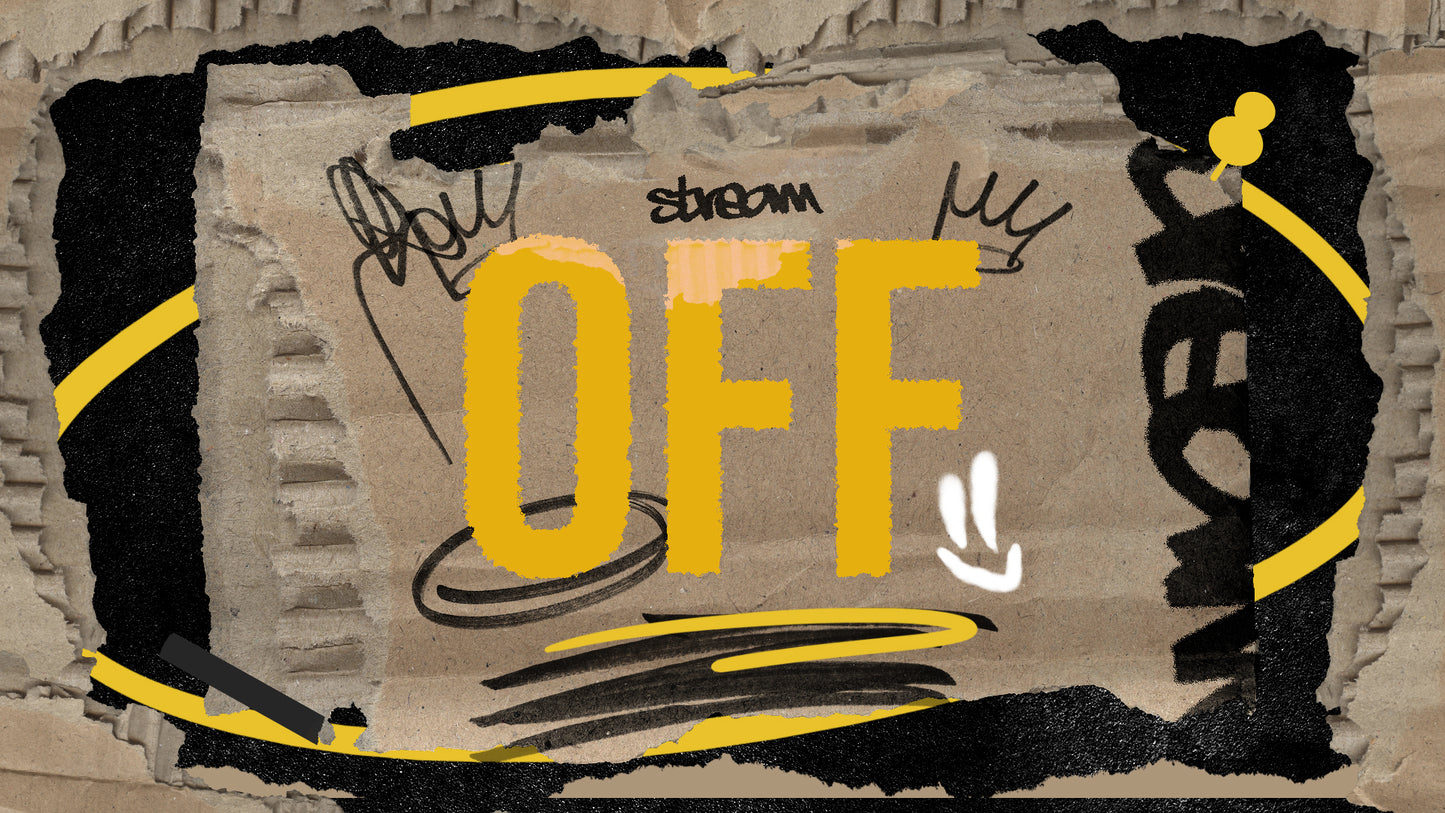 CARTBOARD: Graffiti Stream Overlay Pack | OBS