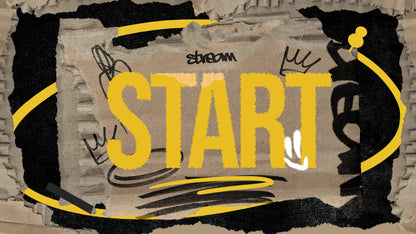 CARTBOARD: Graffiti Stream Overlay Pack | OBS