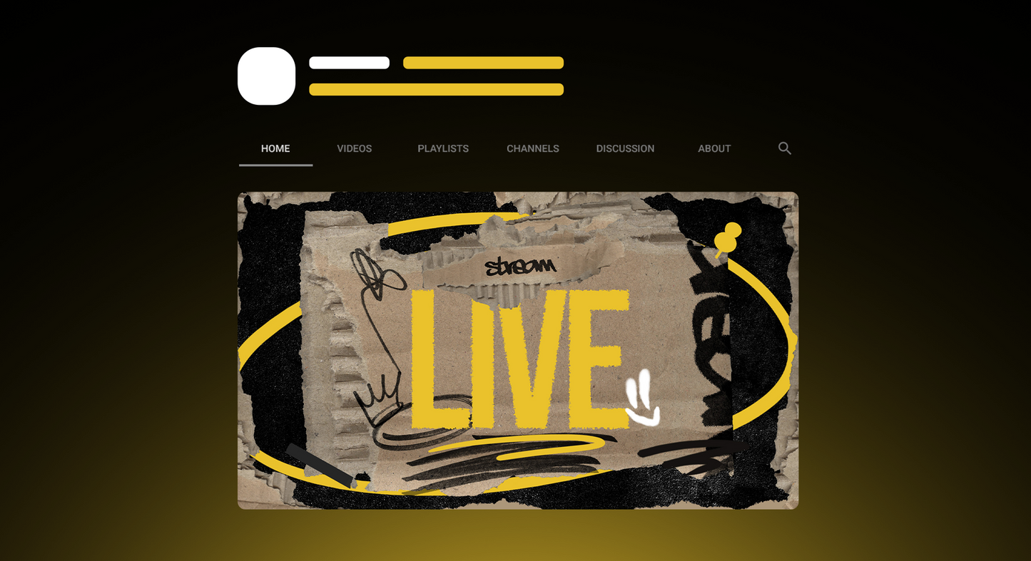 CARTBOARD: Graffiti Stream Overlay Pack | OBS