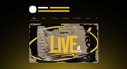 CARTBOARD: Graffiti Stream Overlay Pack | OBS