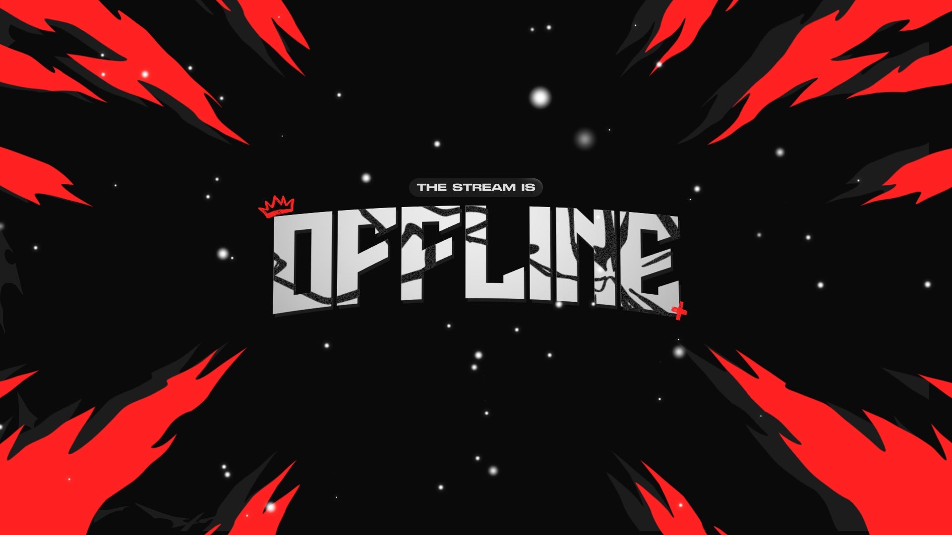 Monochrome - Full Animated Stream Pack (Red) - StreamerDecor