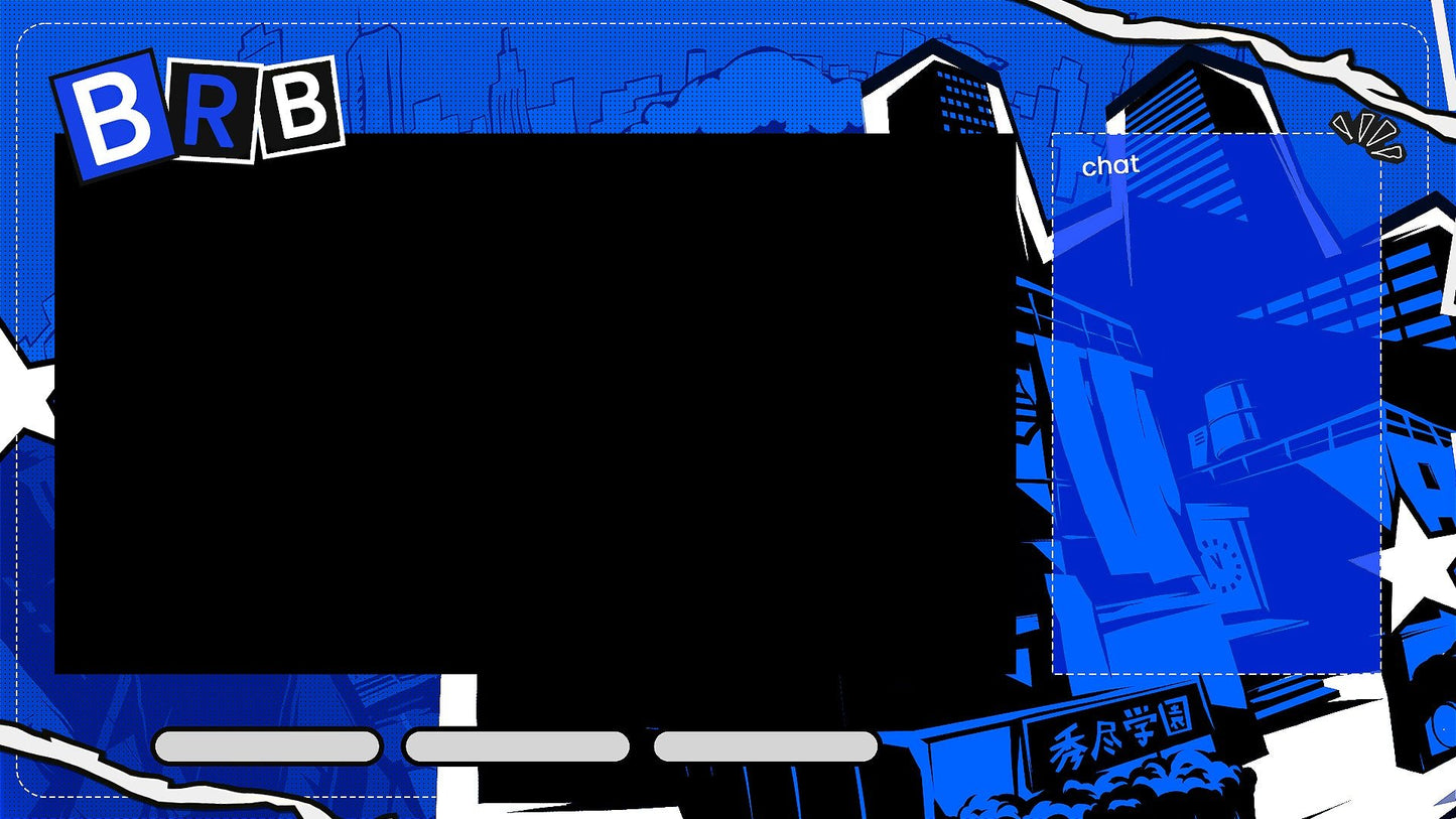 Persona 5 Royal – Complete Animated Stream Pack (Blue) - StreamerDecor