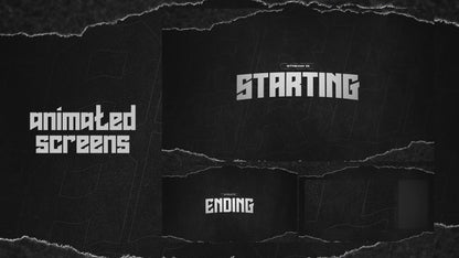 CRIMSON RIPPED: Animated Stream Pack | OBS