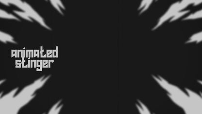 Superposición de transmisión monocromática en blanco y negro inspirada en el manga | OBS