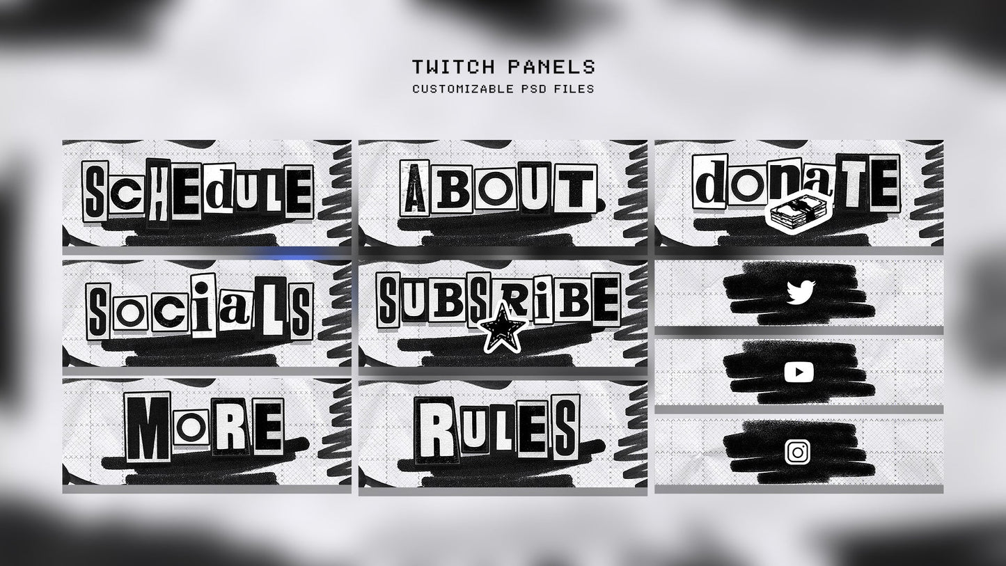 RANSOM Collage - Full Animated Stream Pack - StreamerDecor