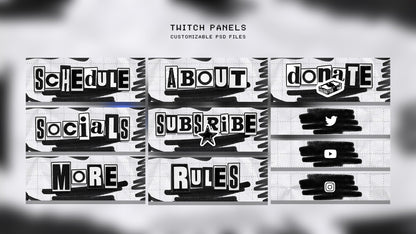 RANSOM Collage - Full Animated Stream Pack - StreamerDecor